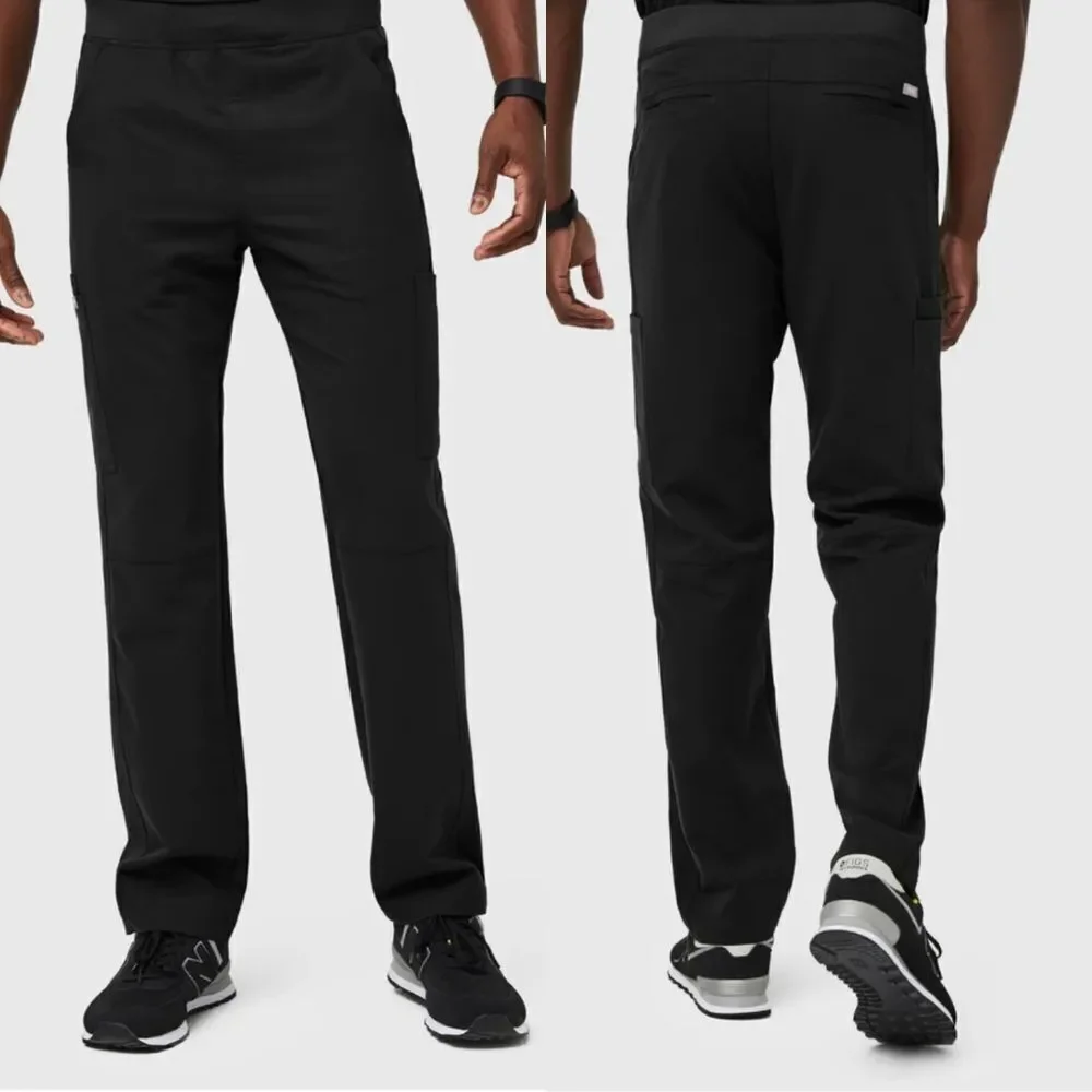 FIGS Men's Axim Cargo Scrub Pants Black L